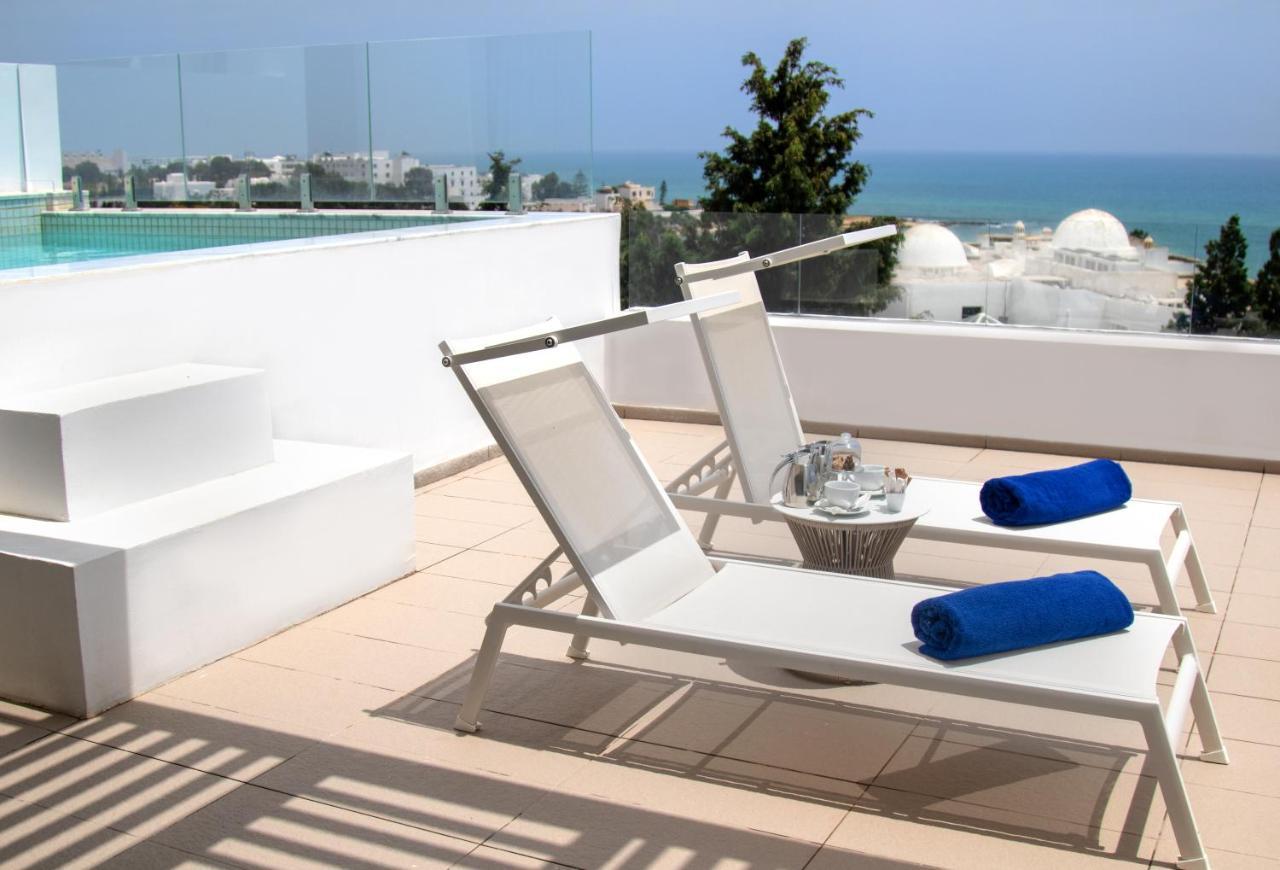 Royal Azur Thalassa 함마메트 외부 사진 Rooftop pool at the hotel